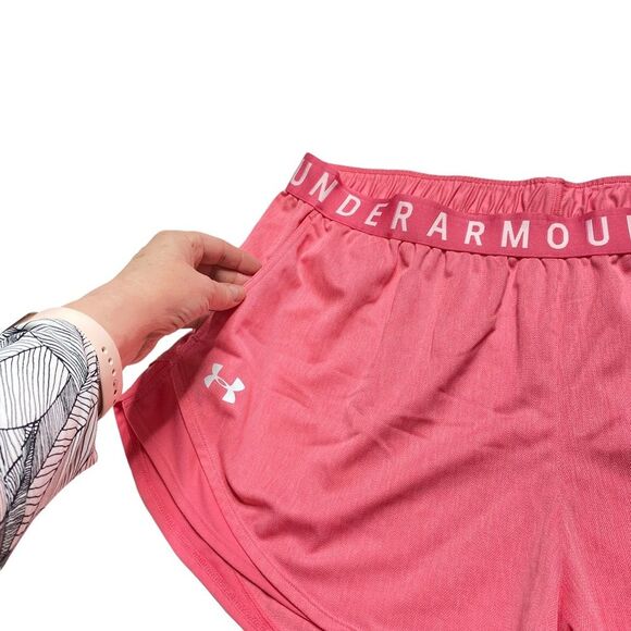 Under Armour Pink Lemonade Running Athletic Shorts Sz XXL - Picture 7 of 12
